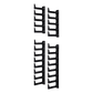 Kit de Dedos Para Administración de Cables en Gabinetes FlexFusion™, de 42 o 45 UR,  Dedos de 100 mm de Longitud, Color Negro