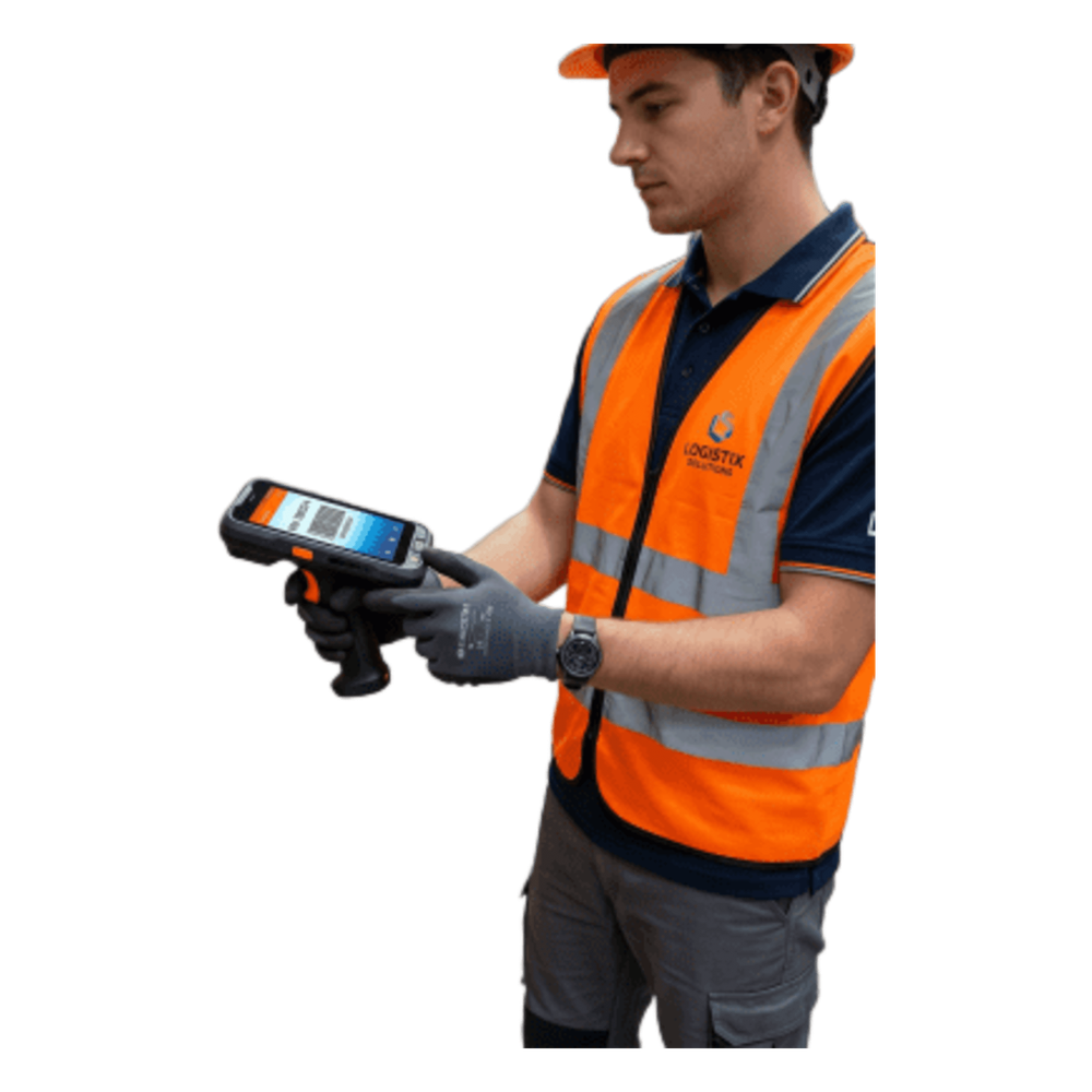 Mango de Gatillo Ergonómico / Pistola de Escaneo / Compatible SUNMI L3RFID / Botón de Escaneo Integrado / Reducción de Fatiga Laboral / Material ABS Industrial