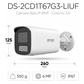 [ColorVu 3.0 + MD 3.0] Bala IP 6 Megapixel / Lente 4 mm / 50 mts IR + 50 mts Luz Blanca / Micrófono Integrado / Motion Detection 3.0 / Exterior IP67 / WDR 120 dB / PoE / Micro SD