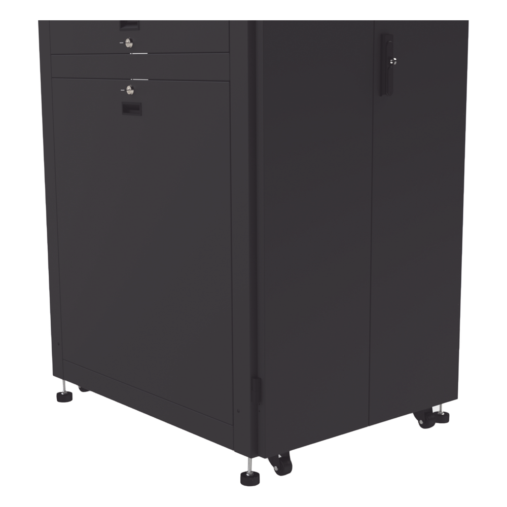 Gabinete para Telecomunicaciones Rack Estándar de 19", 42UR, 800 mm Ancho x 1000 mm Profundidad. Fabricado en Acero, Se envía el Gabinete Armado.