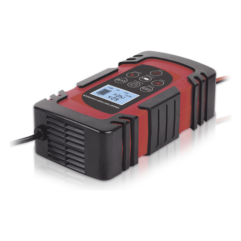 Cargador de Baterías / 12 o 24 Vcc / hasta 40 Ah / 4, 6 o 8 A / Display LCD