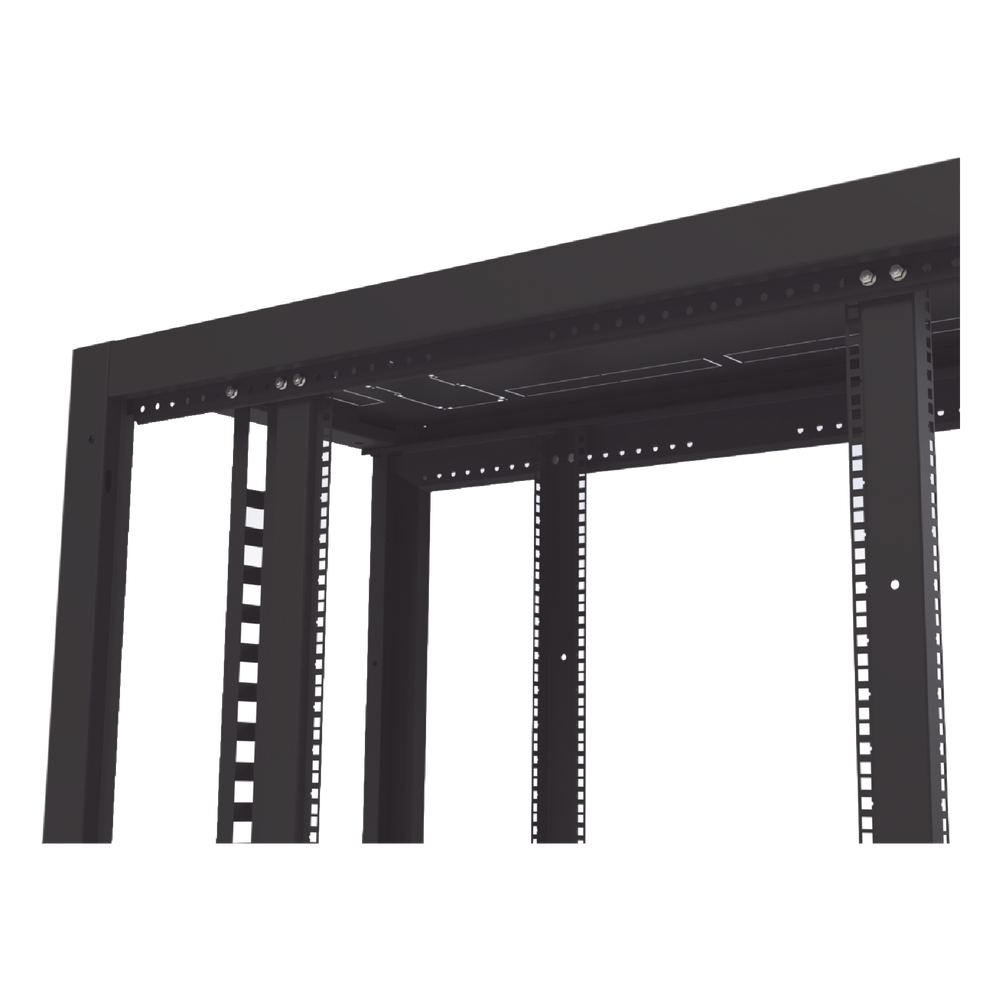 Gabinete Profesional para Telecomunicaciones de 45UR, 1200 mm Profundidad, Incluye 2 Organizadores Verticales de 45 Unidades de Rack, Se envía el Gabinete Armado.