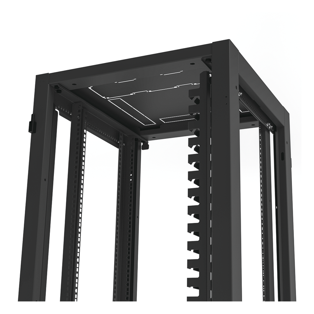 Gabinete para Telecomunicaciones Rack Estándar de 19", 42UR, 600 mm Ancho x 600 mm Profundidad. Fabricado en Acero, Se envía el Gabinete Armado.