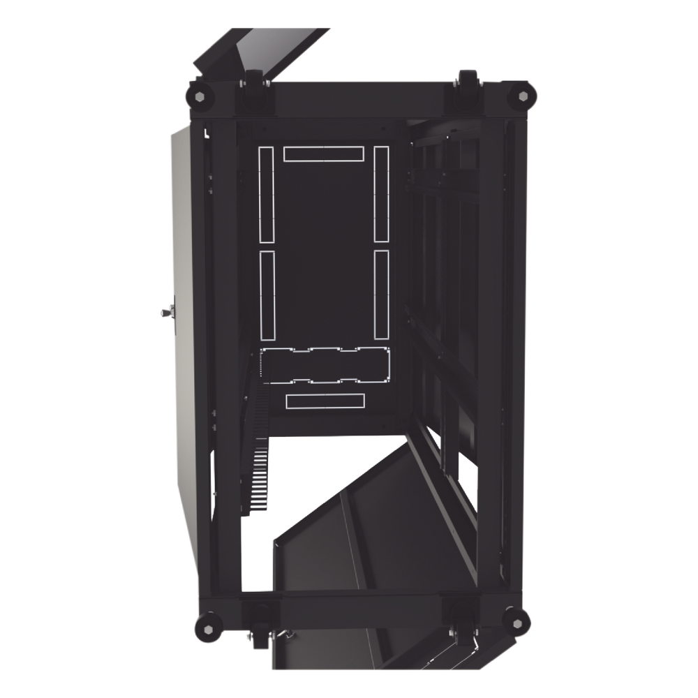 Gabinete para Telecomunicaciones Rack Estándar de 19", 42UR, 600 mm Ancho x 1000 mm Profundidad. Fabricado en Acero, Se envía el Gabinete Armado.