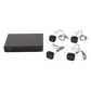 [Dual Light] Kit TurboHD 3K (5 Megapixel) / DVR 4 Canales / 4 Cámaras Bala para Exterior y Metal / Micrófono Integrado / Accesorios de Interconexión / Fuente de Poder