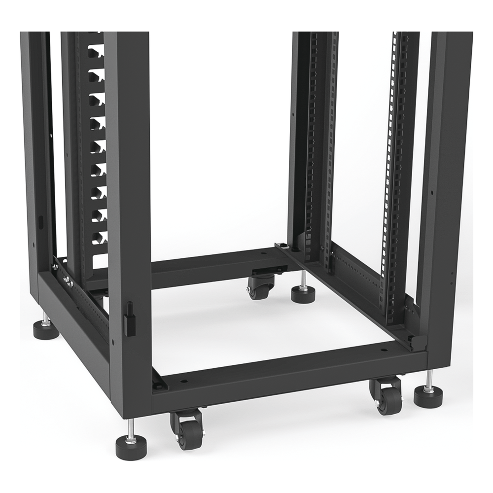 Gabinete para Telecomunicaciones Rack Estándar de 19", 42UR, 600 mm Ancho x 600 mm Profundidad. Fabricado en Acero, Se envía el Gabinete Armado.