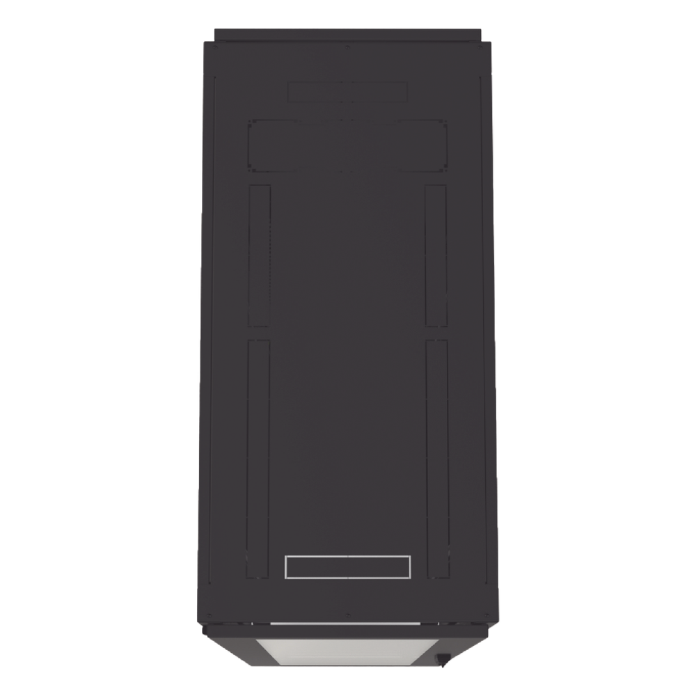 Gabinete Profesional para Telecomunicaciones de 45UR, 1200 mm Profundidad, Incluye 2 Organizadores Verticales de 45 Unidades de Rack, Se envía el Gabinete Armado.