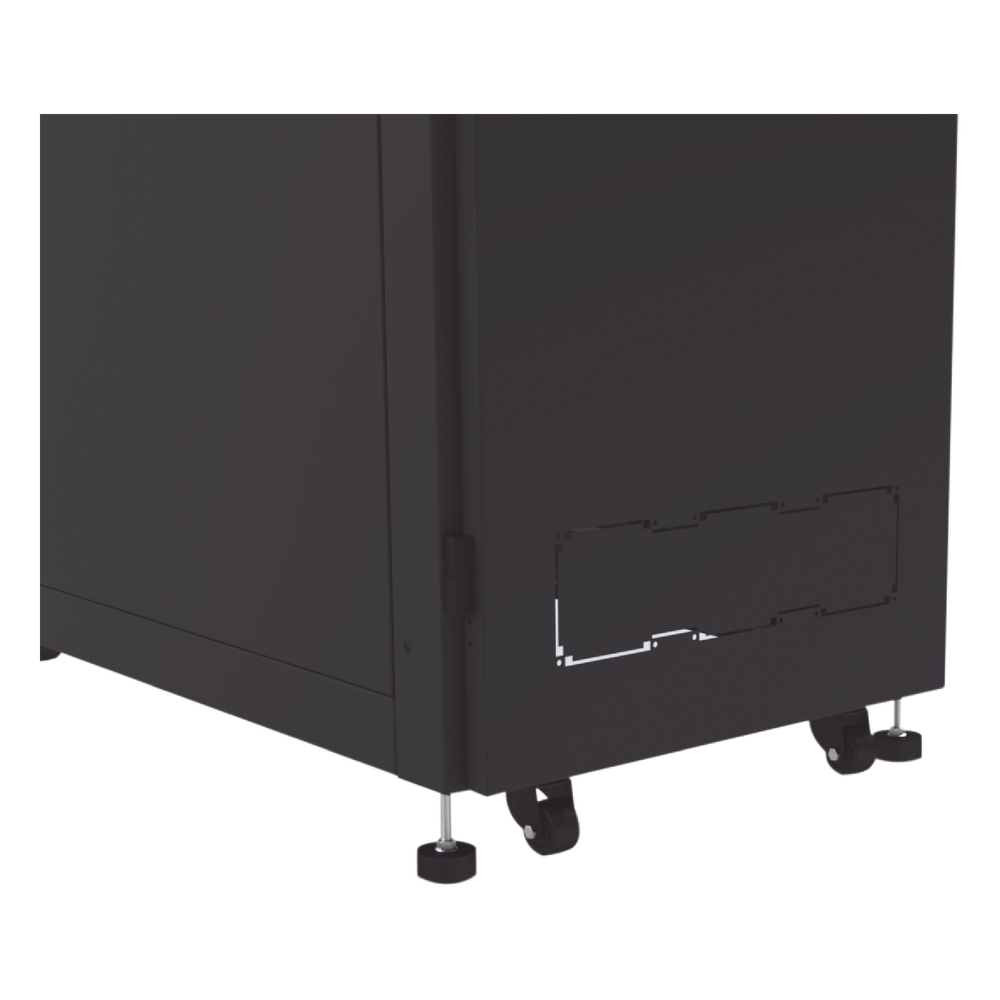 Gabinete Profesional para Telecomunicaciones de 24UR, 600 mm de Ancho x 1000 mm de Profundidad, Se envía el Gabinete Armado.