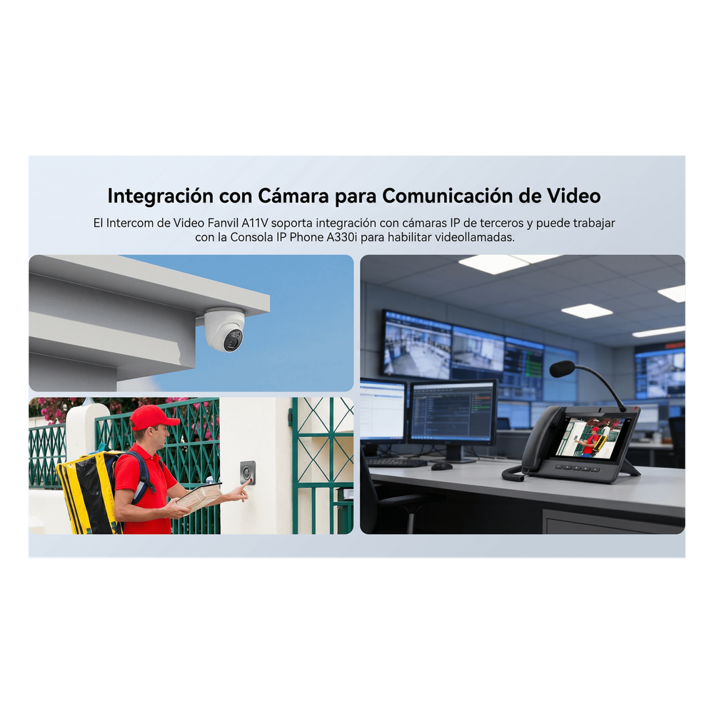 Video Intercom IP para Exterior / Cámara 4 Megapixel (1080p) / HDR e Iluminación IR / Altavoz 5W y Doble Micrófono con Reducción de Ruido / Panel Acero Inoxidable y Cuerpo Aluminio / IP66 e IK10 / PoE+ / 2 Líneas SIP