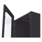 Gabinete Profesional para Telecomunicaciones de 45UR, 1200 mm Profundidad, Incluye 2 Organizadores Verticales de 45 Unidades de Rack, Se envía el Gabinete Armado.