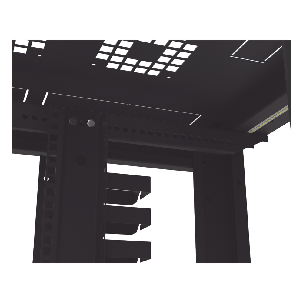 Gabinete para Telecomunicaciones Rack Estándar de 19", 42UR, 800 mm Ancho x 1000 mm Profundidad. Fabricado en Acero, Se envía el Gabinete Armado.
