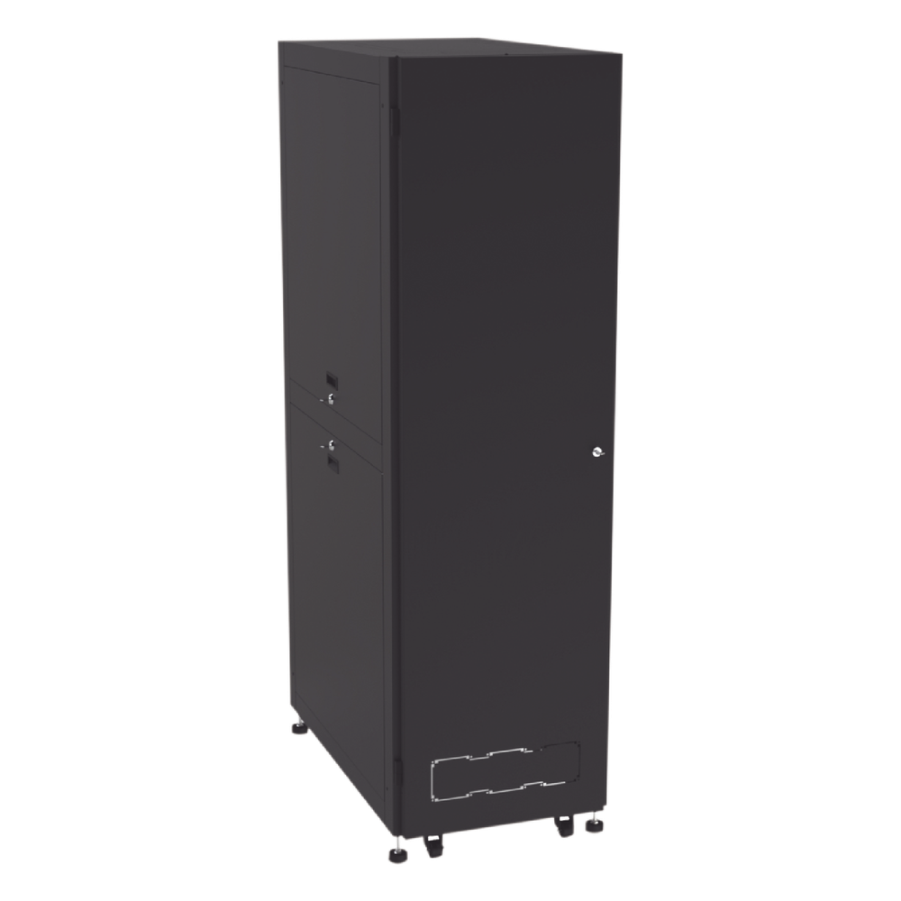 Gabinete para Telecomunicaciones Rack Estándar de 19", 42UR, 600 mm Ancho x 1000 mm Profundidad. Fabricado en Acero, Se envía el Gabinete Armado.