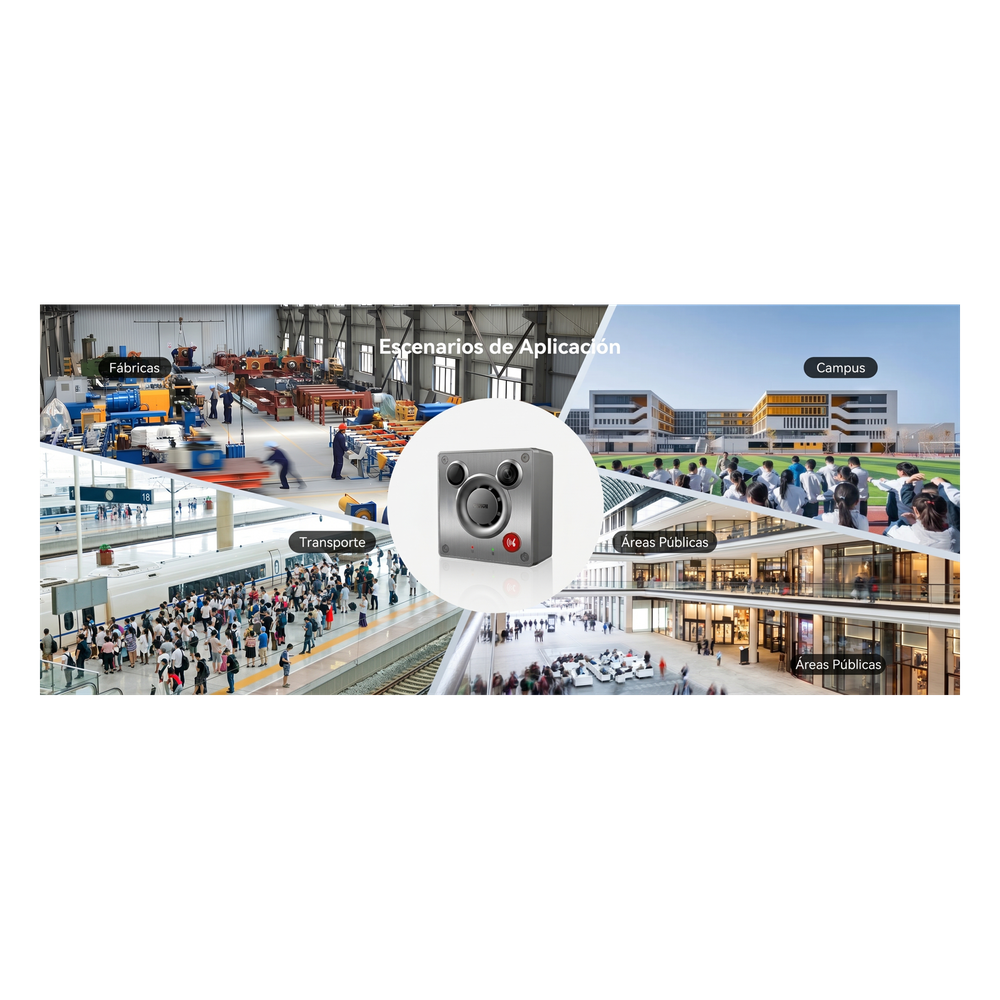 Video Intercom IP para Exterior / Cámara 4 Megapixel (1080p) / HDR e Iluminación IR / Altavoz 5W y Doble Micrófono con Reducción de Ruido / Panel Acero Inoxidable y Cuerpo Aluminio / IP66 e IK10 / PoE+ / 2 Líneas SIP