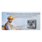 Video Intercom IP para Exterior / Cámara 4 Megapixel (1080p) / HDR e Iluminación IR / Altavoz 5W y Doble Micrófono con Reducción de Ruido / Panel Acero Inoxidable y Cuerpo Aluminio / IP66 e IK10 / PoE+ / 2 Líneas SIP