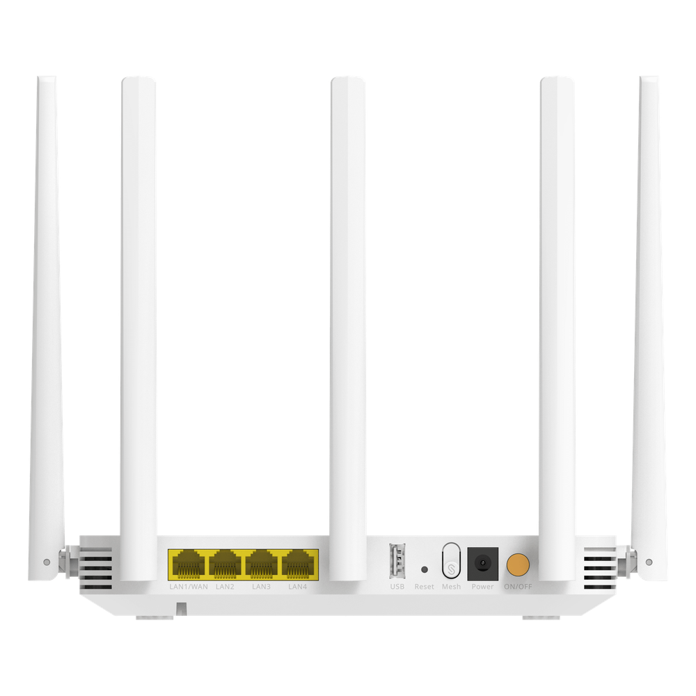 Router ONU GPON/EPON Wi-Fi 6 / 3000 Mbps (2.4 GHz + 5 GHz) / Puerto PON SC/UPC / 4 Puertos Gigabit LAN/WAN / Puerto USB 2.0 / 5 Antenas Externas / Mesh / 192 Clientes