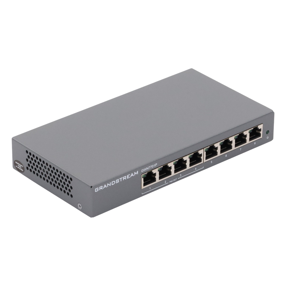 Switch PoE+ Gigabit No Administrable / 8 puertos 10/100/1000 Mbps / 4 puertos PoE+ /  hasta 60W