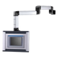 Acoplamiento de Codo con Brida para Montaje de Gabinete HMI, Brazo Syspend 180-Max / Rotación 300° / Capacidad de Carga 180 lb (81.6 kg) / Aluminio Color Negro Jet / Incluye Accesorios
