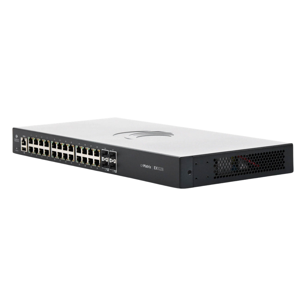 Switch cnMatrix EX1028  de 24 puertos Gigabit Ethernet y 4 SFP, Capa 2,  gestión en la nube