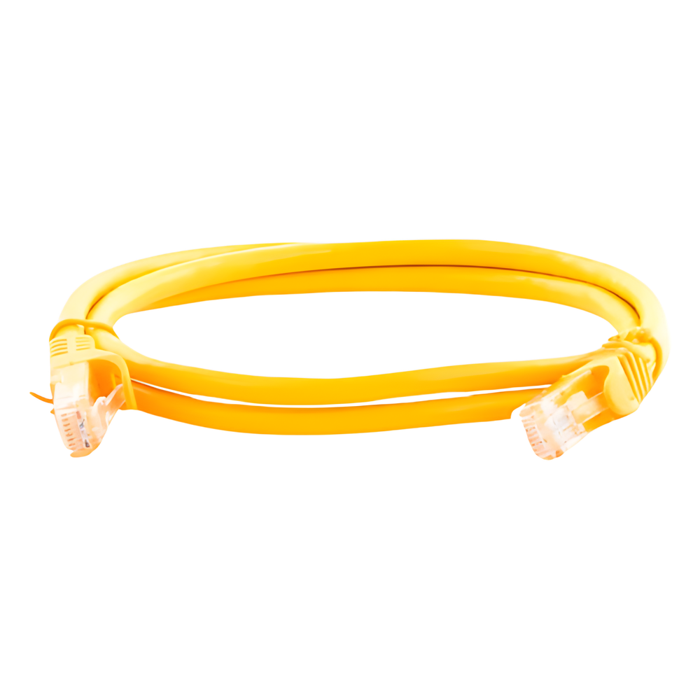 Cable de Parcheo UTP Cat6 - 1 Metro (3.28 Pies) - Amarillo
