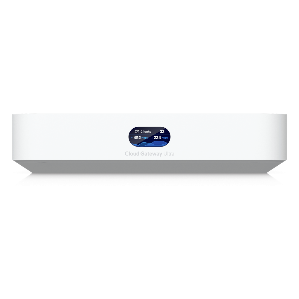 UCG Ultra Cloud Gateway Compacto con Soporte para  hasta 30+ Dispositivos UniFi, 300+ Clientes, Enrutamiento IDS/IPS de 1 Gbps y Balanceo Multi-WAN