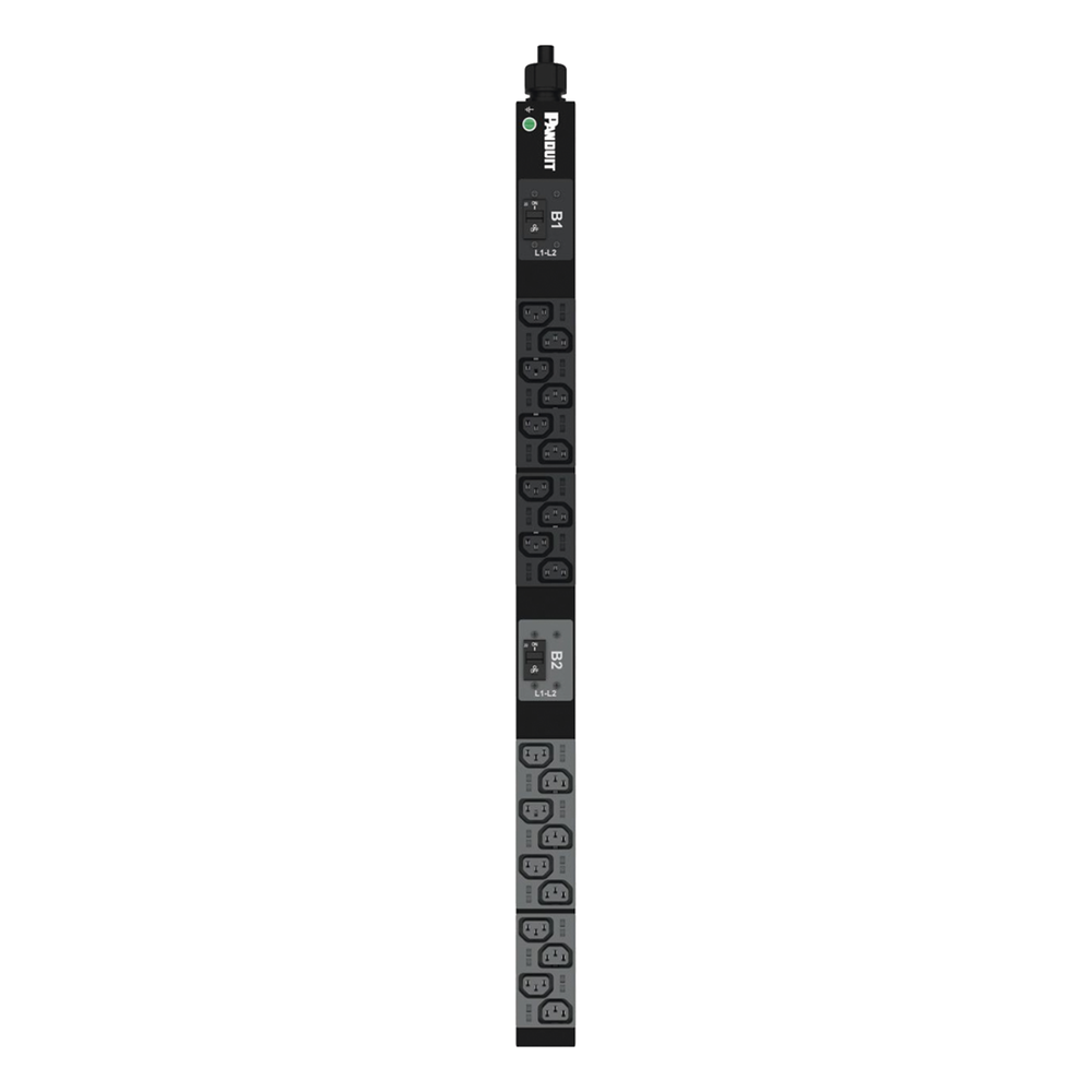 PDU Básico para Distribución de Energía, Enchufe de Entrada NEMA L6-30P, Con 20 Salidas C13, de Instalación Vertical, 208 Vca, 30 Amp