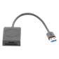 Lector de tarjetas USB-A 3.0 a MicroSD (TF) / SD | 5Gbps | Soporta hasta 2TB | Soporta Windows/Mac OS/Linux/Android | Lectura de Tarjetas Simultánea | No Requiere Controlador | Cable de 15cm.