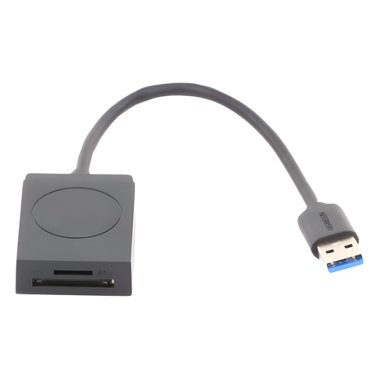 Lector de tarjetas USB-A 3.0 a MicroSD (TF) / SD | 5Gbps | Soporta hasta 2TB | Soporta Windows/Mac OS/Linux/Android | Lectura de Tarjetas Simultánea | No Requiere Controlador | Cable de 15cm.