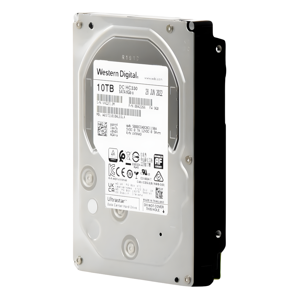 Disco Duro Enterprise 10 TB / Wester Digital (WD) / Serie Ultrastar / Recomendado para Data Center y NVRs de Alta Capacidad / Alto Performace