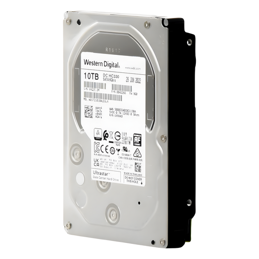 Disco Duro Enterprise 10 TB / Wester Digital (WD) / Serie Ultrastar / Recomendado para Data Center y NVRs de Alta Capacidad / Alto Performace