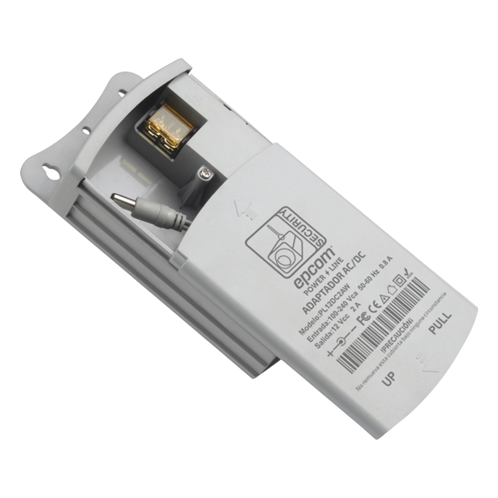 Fuente de Poder para Exterior / 12 Vcc / 2 Amp / 1 Salida / Voltaje de Entrada de 100 - 240 VCA