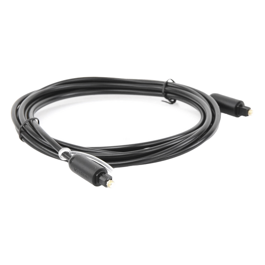 Cable Óptico Toslink (S/PDIF) de Alta Calidad para Audio Digital / 3 Metros (9.84 Pies) / Tapa de Protección / Dolby 7.1 Canales / Diseño Durable / Plug & Play / Color Negro