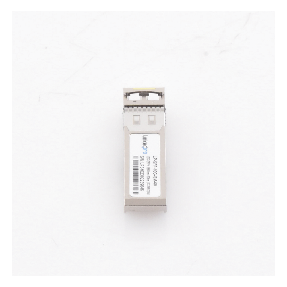 Transceptor Óptico SFP+ (Mini-Gbic) / Monomodo 1550 nm / 10 Gbps / 10GBASE-ER / Conectores LC/UPC Dúplex / DDM / Hasta 60 km