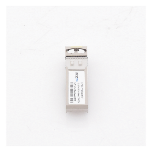 Transceptor Óptico SFP+ (Mini-Gbic) / Monomodo 1550 nm / 10 Gbps / 10GBASE-ER / Conectores LC/UPC Dúplex / DDM / Hasta 60 km