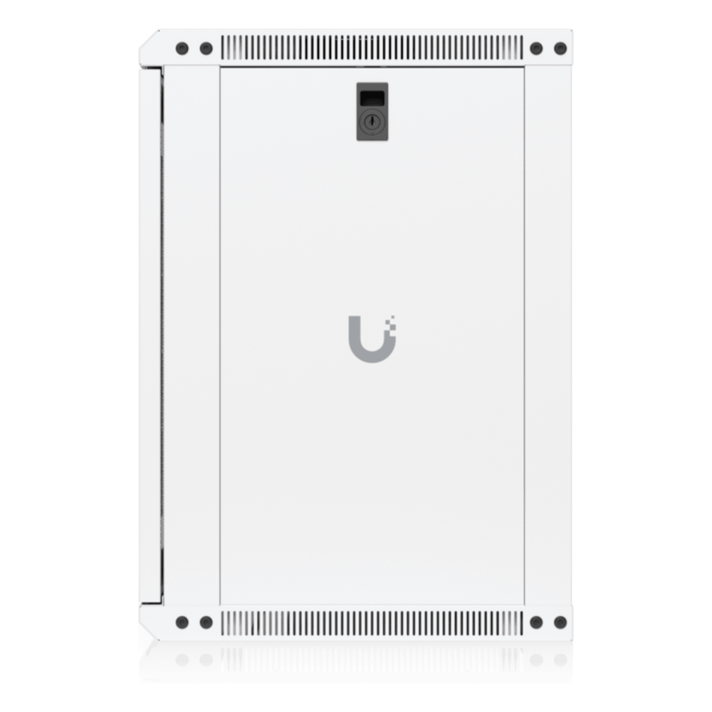 UACC Rack Cabinet 12U (550x 450 mm) - Gabinete Cerrado para Montaje en Pared con Puerta Frontal Perforada, Totalmente Ensamblado con Ventiladores Integrados y Paneles Removibles