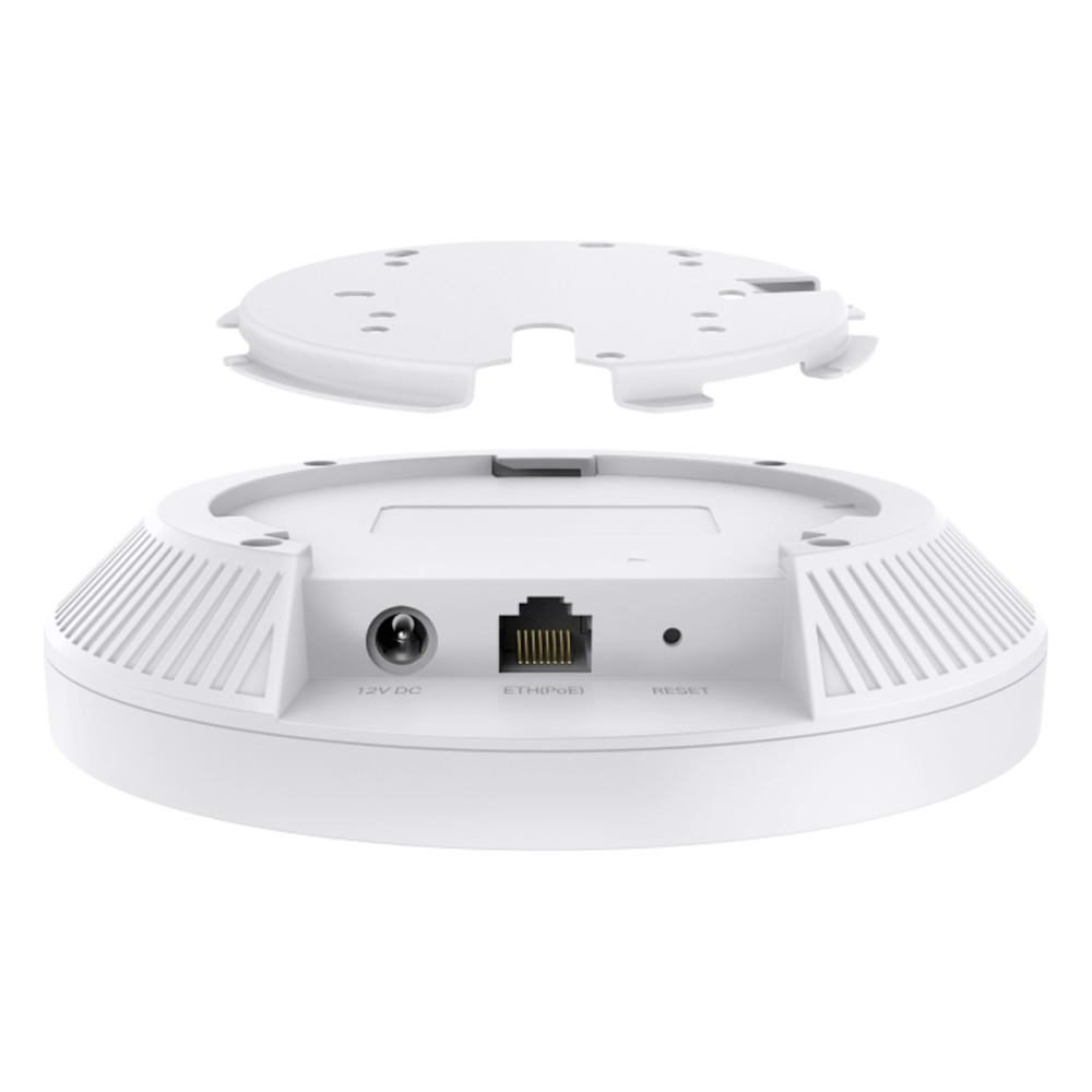 Punto de Acceso Omada / Wi-Fi 7 BE5000 MU-MIMO 2x2 / 1 Puerto 2.5 Gbps / Mesh Omada / Operaciones Multiencale (MLO) / Configuración por Controlador o Stand-Alone / Para Montaje en Techo/pared / Alimentación PoE+