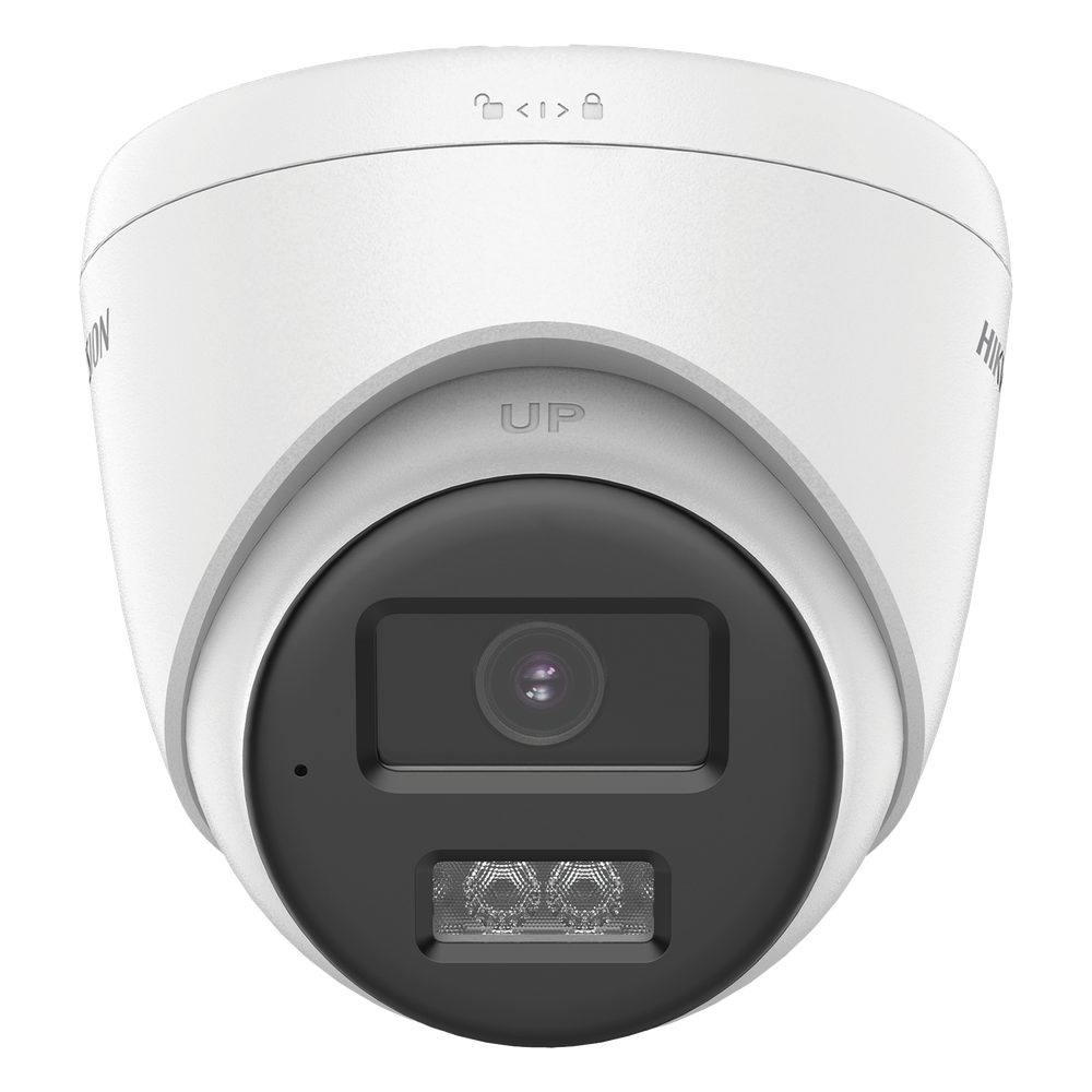 [Audio Bidireccional + Sirena & Estrobo + Dual Light + ColorVu] Turret TURBOHD 4K (8 Megapixel)  / Lente 2.8 mm / 40 mts IR EXIR + 40 mts Luz Blanca / Sirena / Micrófono y Bocina Integrado / Exterior IP67 / dWDR