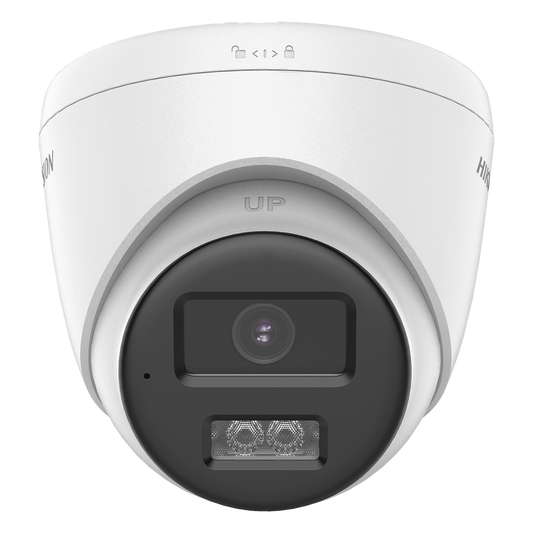 [Audio Bidireccional + Sirena & Estrobo + Dual Light + ColorVu] Turret TURBOHD 4K (8 Megapixel)  / Lente 2.8 mm / 40 mts IR EXIR + 40 mts Luz Blanca / Sirena / Micrófono y Bocina Integrado / Exterior IP67 / dWDR