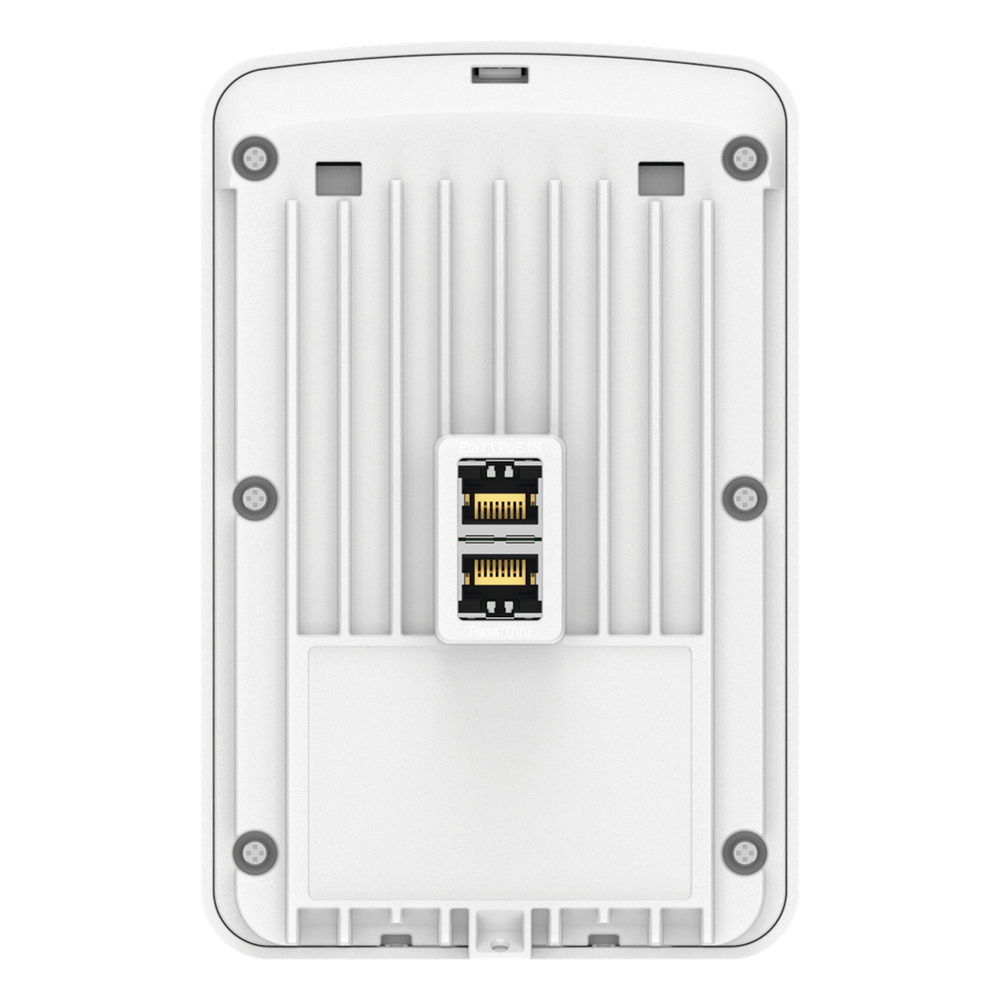 Punto de Acceso Empresarial Wi-Fi 6 / Con diseño para Pared /  3 Puertos Gigabit (1 con Salida PoE) / Doble banda en ( 2.4 y 5 GHz) / Hasta 2.5 Gbps / Gestión desde la Nube / Alimentación PoE af