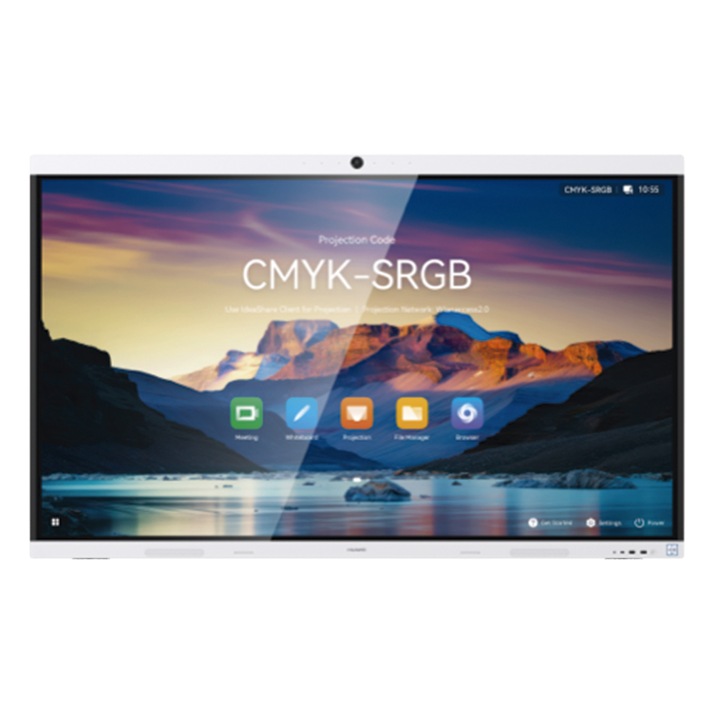 HUAWEI IdeaHub B3, Pantalla interactiva para Colaboración Inteligente, 65", 4K UHD, Harmony, Wi-Fi 6, Seguimiento de Voz, BYOM, Administración desde la Nube Gratis, blanco Jade