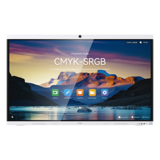 HUAWEI IdeaHub B3, Pantalla interactiva para Colaboración Inteligente, 65", 4K UHD, Harmony, Wi-Fi 6, Seguimiento de Voz, BYOM, Administración desde la Nube Gratis, blanco Jade