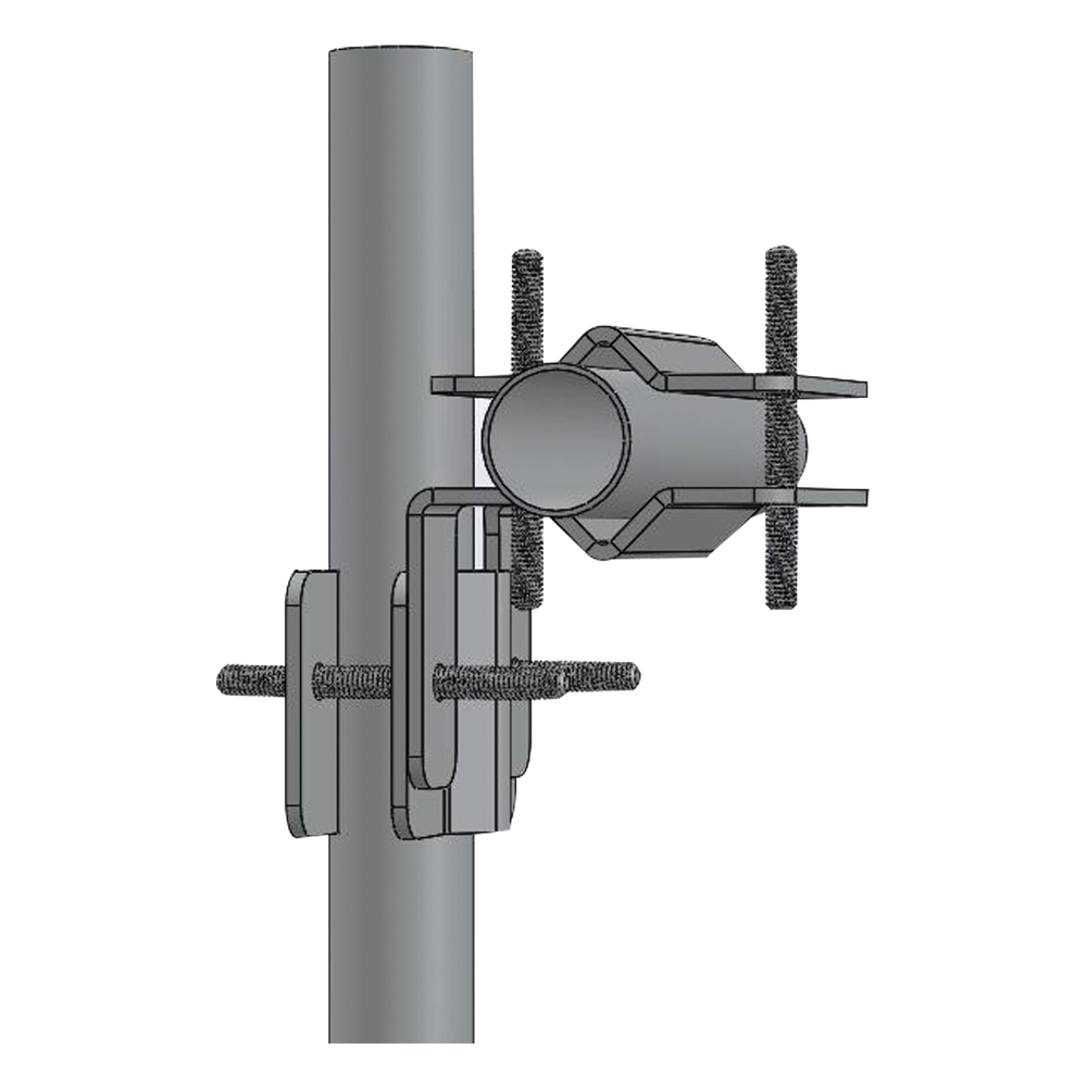 Herraje Adaptador Cruzado para Mástil para Diámetros desde 7/8" hasta 2".