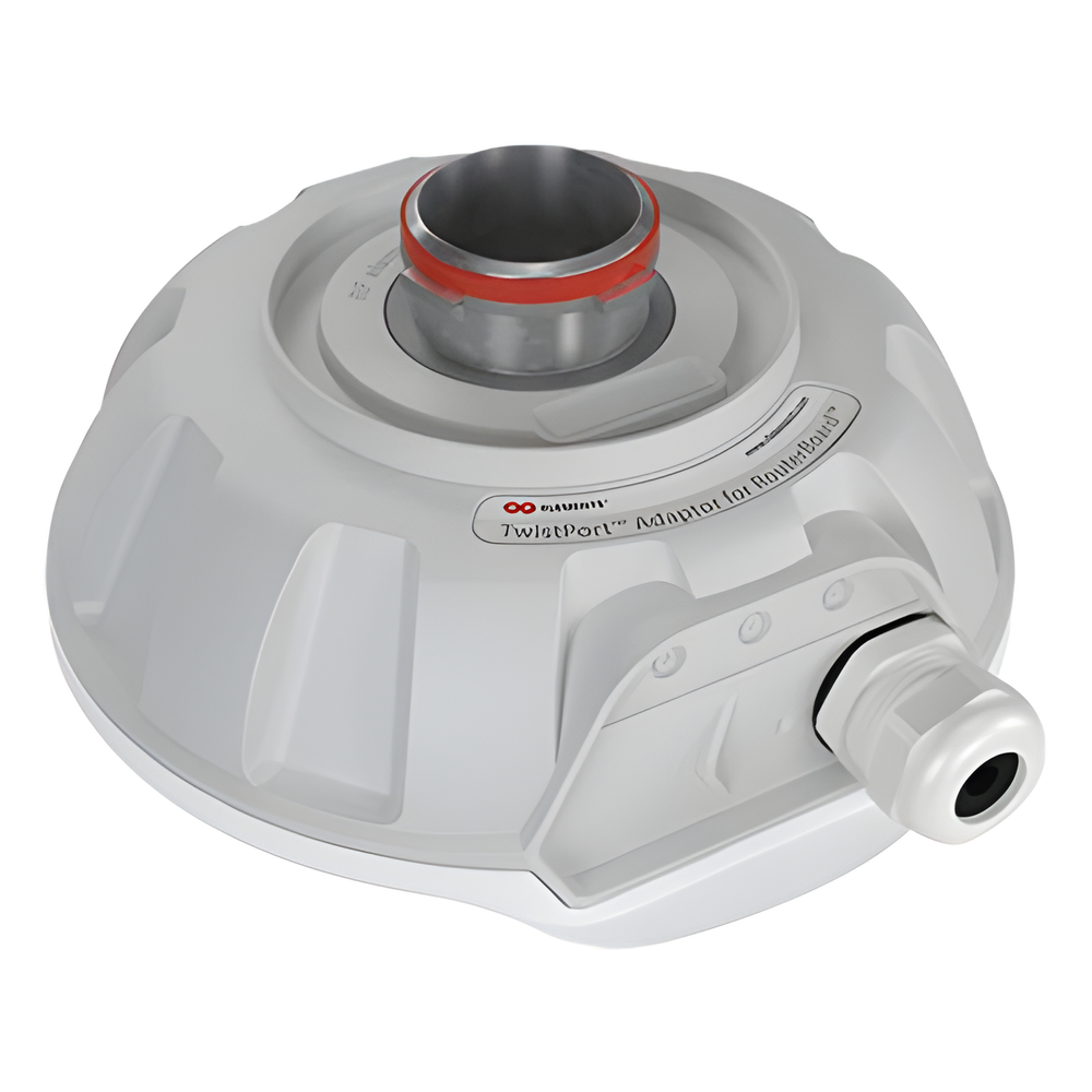 Adaptador TwistPort de metal para tablillas MikroTik modelos RBM11G, RB91x, RB71x y RB411L rango de operación 5180-6400 MHz