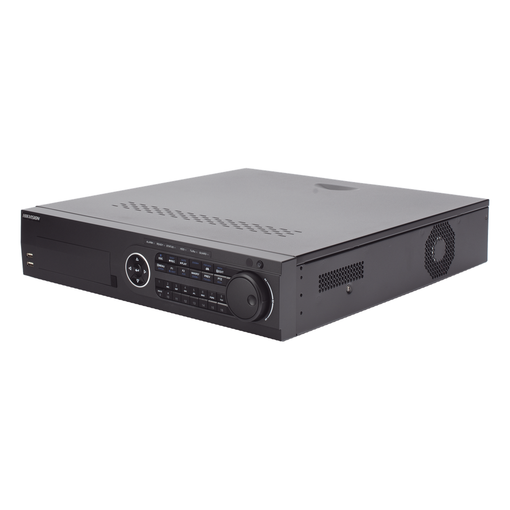 DVR 16 Canales TurboHD + 8 Canales IP / 3K / 5 Megapixel /  8 Bahías de Disco Duro / 16 Entradas de Audio Fisicas (Microfono por Separado) / Audio por coaxitron / Acusense / 16 Entradas de Alarma / POS / H.265+