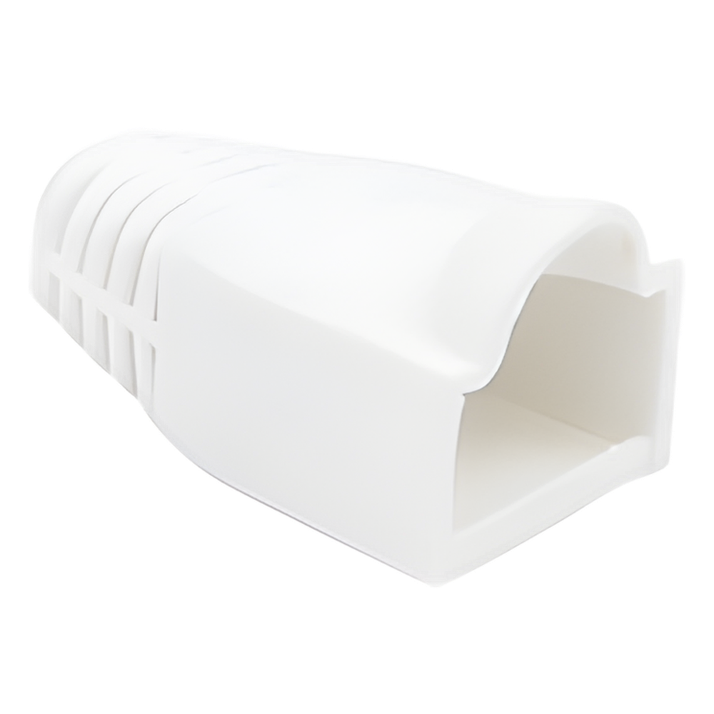 Bota Plástica para Protección de Plug RJ45, Color Blanco