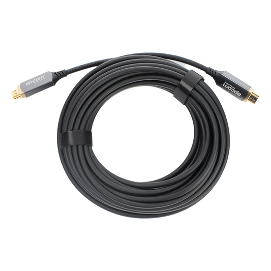 Cable HDMI de Fibra Óptica de 10 Metros (32.81 Pies) | Alta Definición | Versión 2.1 | Alta Velocidad 18Gbps | 8K@60Hz | HDCP 2.2 | Resistente a EMI y RFI