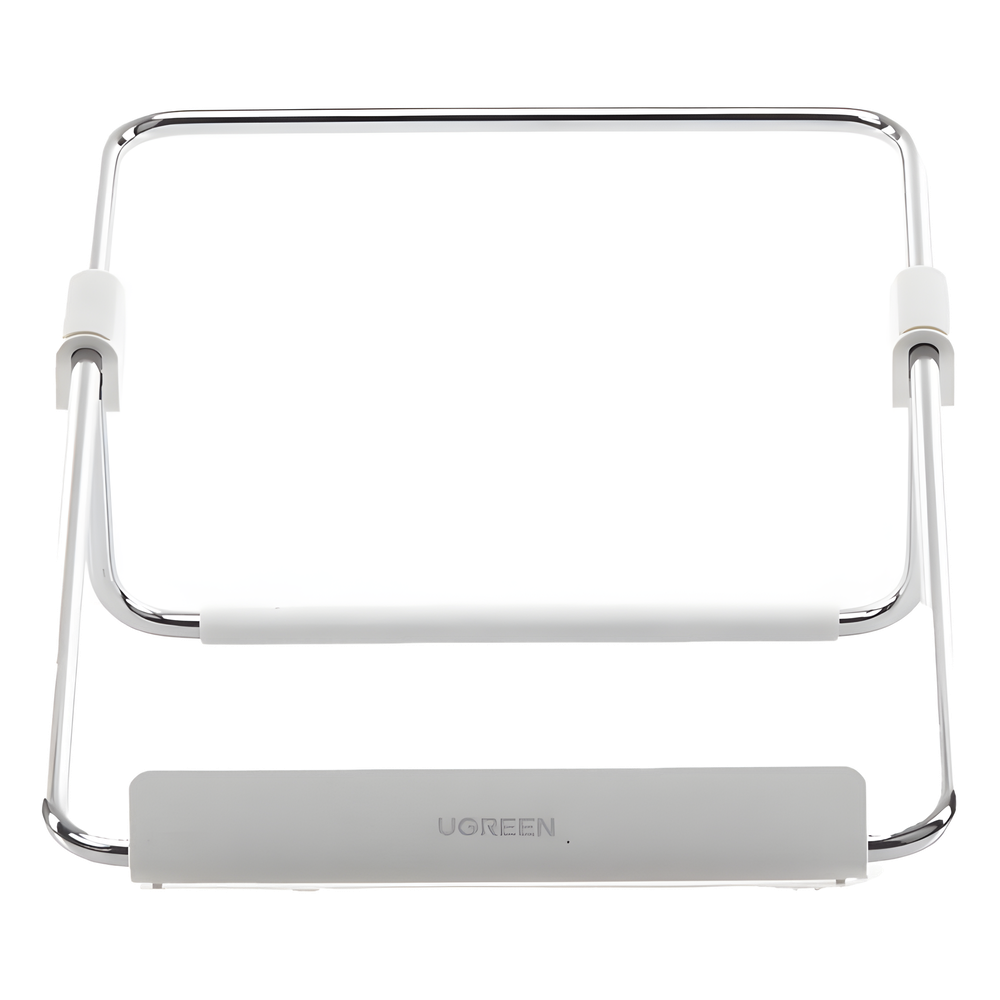 Soporte para Laptop / Plegable / Ajustable de 87 a 131 mm / Amplia compatibilidad 11''-16'' / Capacidad de carga 20 KG / Antideslizante /  Ultra Ligero / Metal / ABS / Silicona / Color Plata