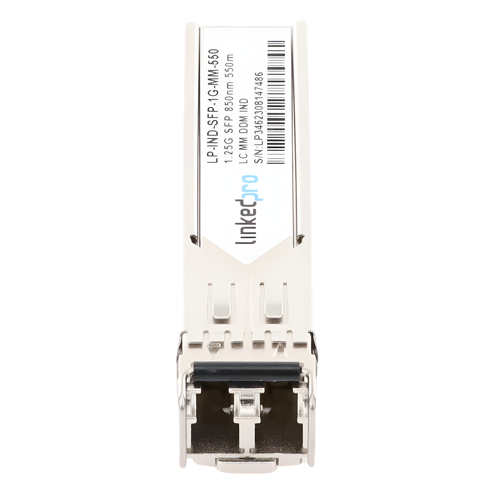 Transceptor Óptico Industrial SFP (Mini-Gbic) / Multimodo 850 nm / 1.25 Gbps / 1000BASE-SX / Conectores LC/UPC Dúplex / DDM / Hasta 550 m