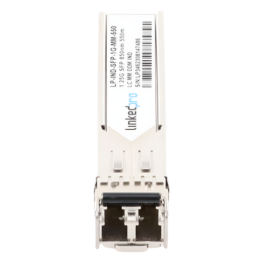 Transceptor Óptico Industrial SFP (Mini-Gbic) / Multimodo 850 nm / 1.25 Gbps / 1000BASE-SX / Conectores LC/UPC Dúplex / DDM / Hasta 550 m