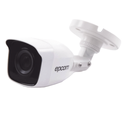Bala TURBOHD 2 Megapíxeles (1080p) / Gran Angular 103° / Lente 2.8 mm / IR EXIR Inteligente 20 mts / Exterior IP66 / dWDR / TVI-AHD-CVI-CVBS / Policarbonato