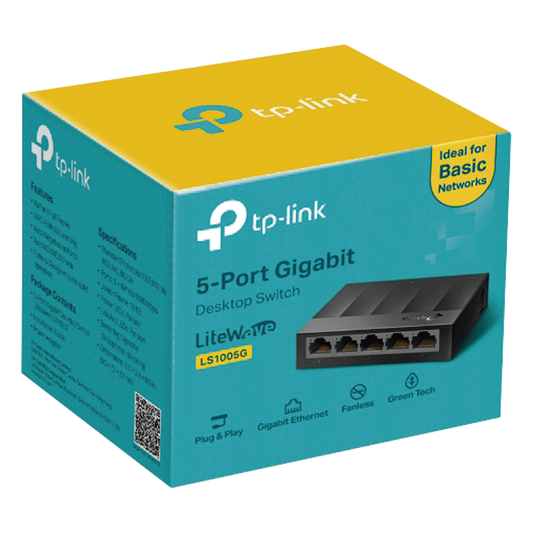 Switch para escritorio 5 puertos 10/100/1000Mbps
